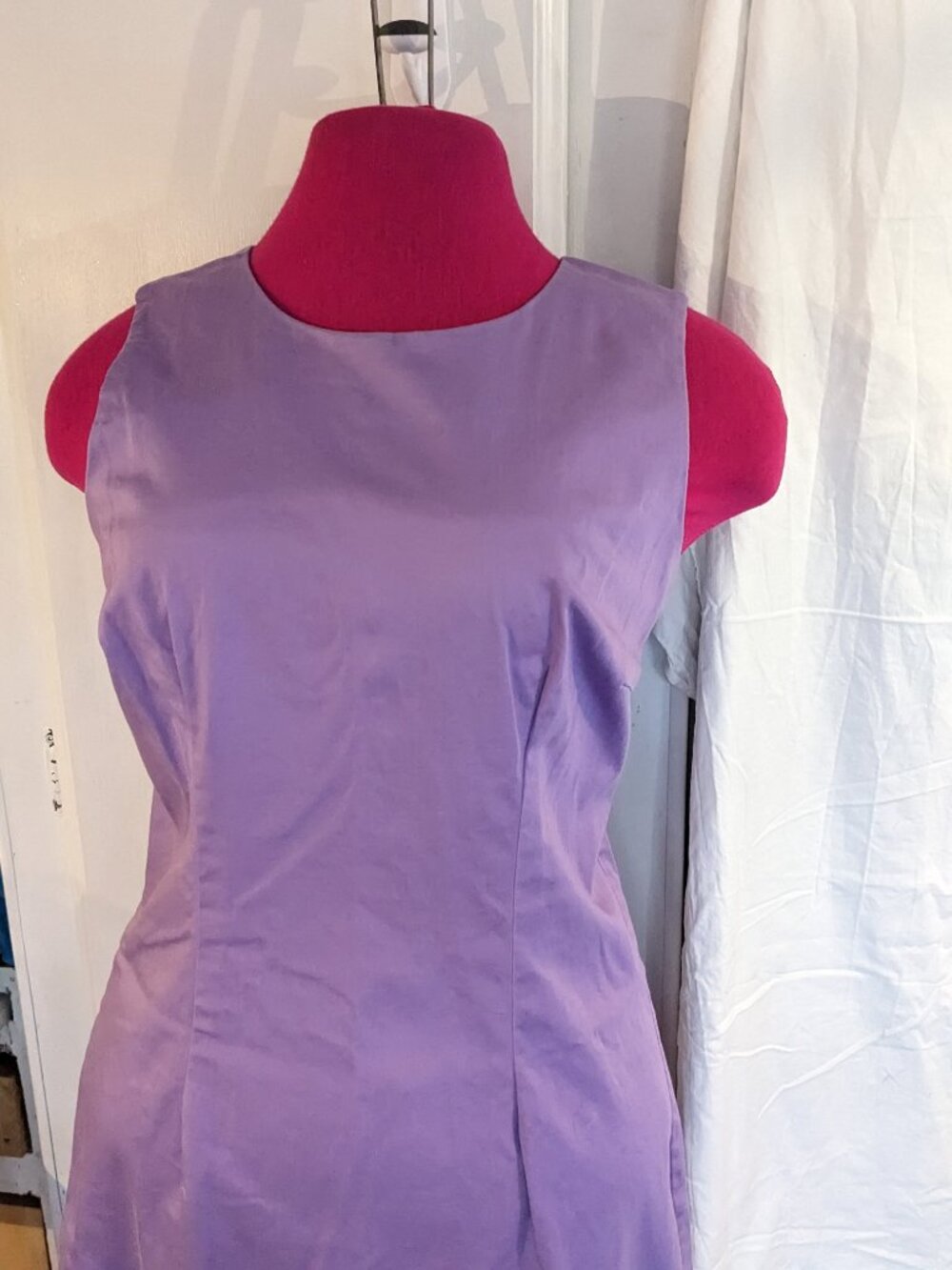 J.W. Treci Purple Sheath Dress Sz 12 - Picture 2 of 6